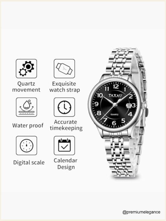Fashion Dress Waterproof Silver Watch Casual Easy Read Quartz Stainless Steel main image 4